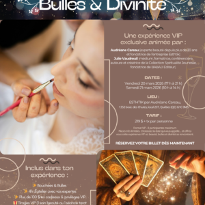Expérience VIP: Beauté, Bulles & Divinité (Journée)
